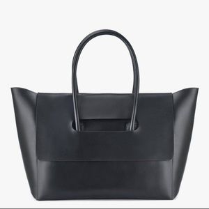 Viewinbox Black Soft flap leather bag